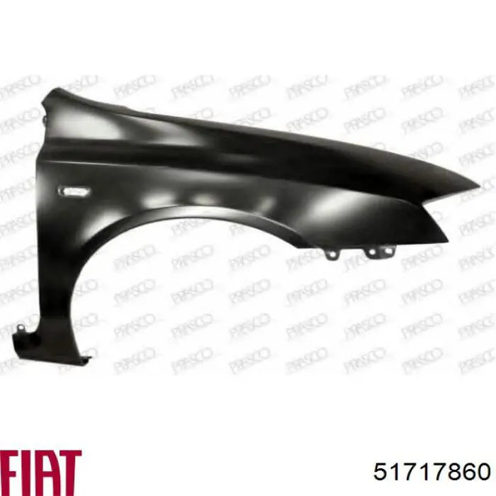 Compre 51717860 Fiat/Alfa/Lancia Pára-lama dianteiro direito