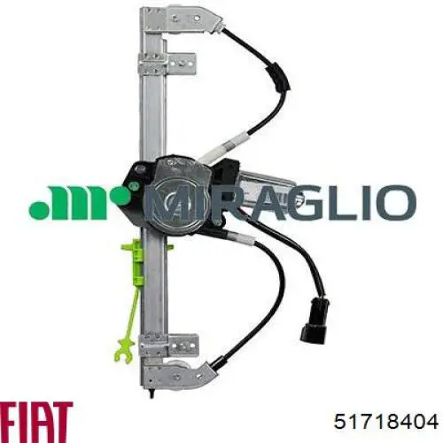 51718404 Fiat/Alfa/Lancia Mecanismo de acionamento de vidro da porta dianteira esquerda