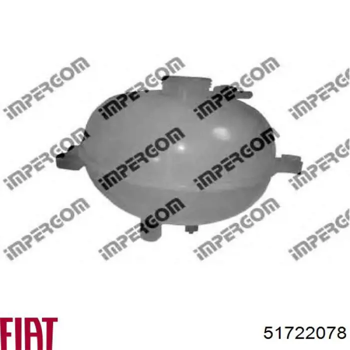Compre 51722078 Fiat/Alfa/Lancia Tanque de expansão do sistema de esfriamento