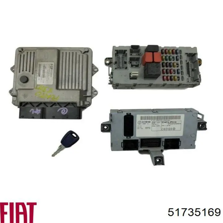 51735169 Fiat/Alfa/Lancia Módulo de direção (Centralina eletrônica) de imobilizador