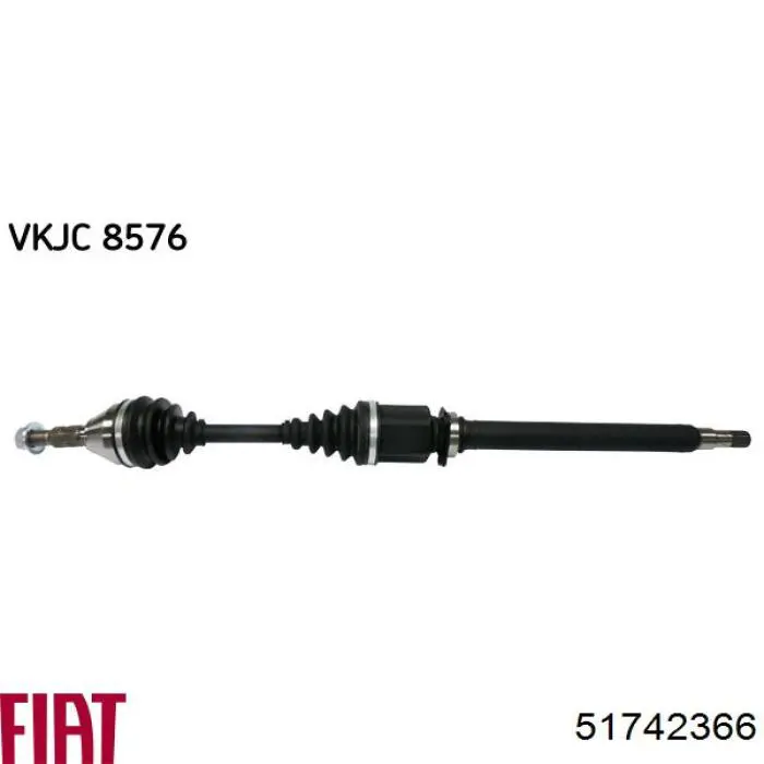 51742366 Fiat/Alfa/Lancia Semieixo (acionador) dianteiro direito