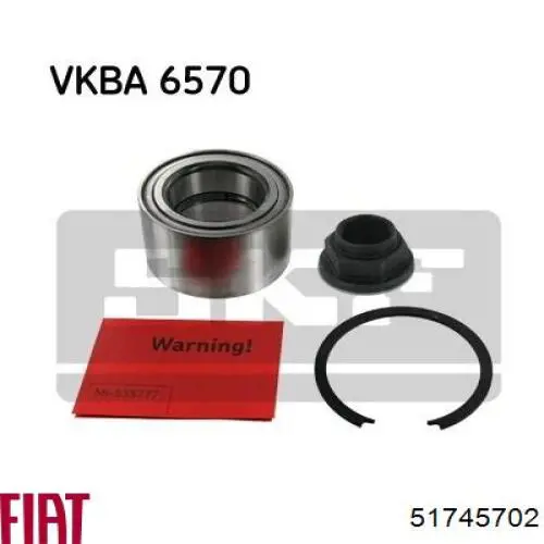 Rolamento de cubo dianteiro Fiat/Alfa/Lancia 51745702 preço, a partir de 53,82 USD