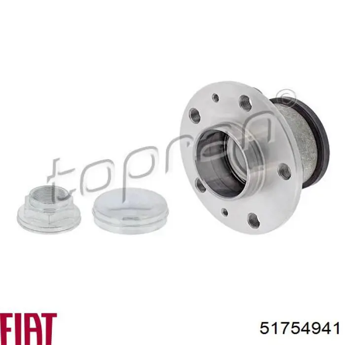 Cubo traseiro 51754941 Fiat/Alfa/Lancia