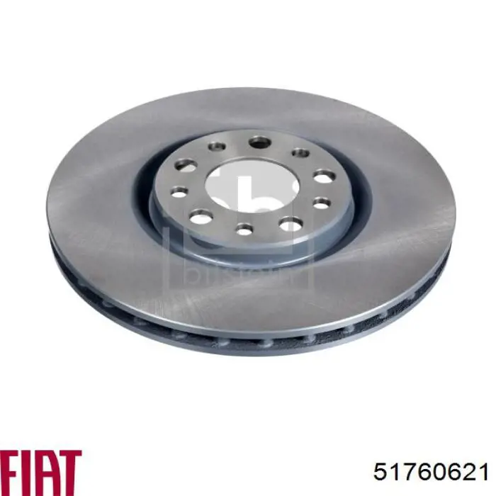 Compre 51760621 Fiat/Alfa/Lancia Disco do freio dianteiro
