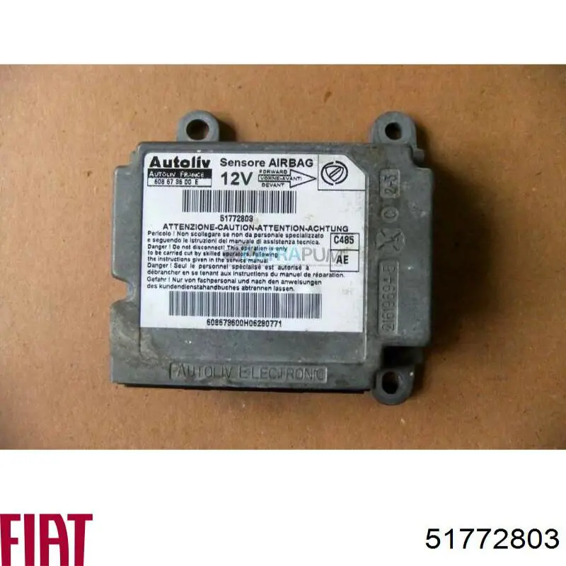 Módulo processador de controlo da bolsa de ar (Centralina eletrônica AIRBAG) Fiat/Alfa/Lancia 51772803 preço, a partir de 85,13 USD