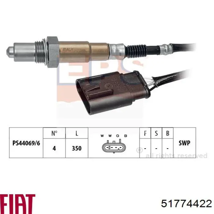 Sonda lambda, sensor de oxigênio Fiat/Alfa/Lancia 51774422 preço, a partir de 49,04 USD