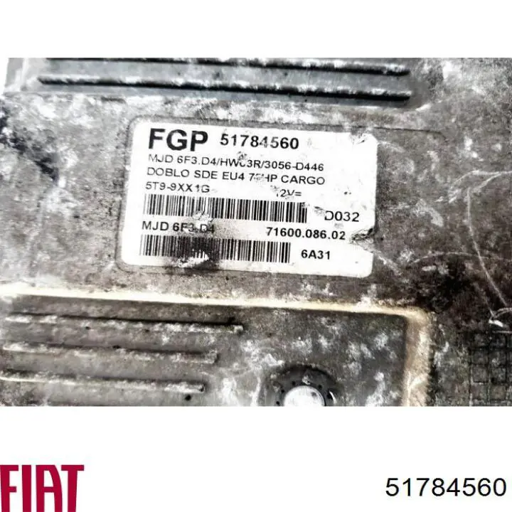 51784560 Fiat/Alfa/Lancia Módulo de direção (Centralina eletrônica) de motor