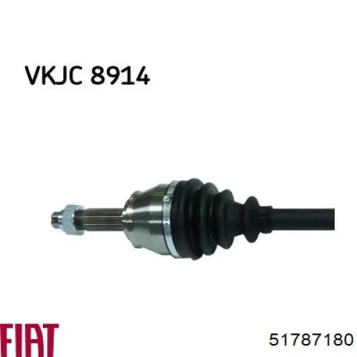 51787180 Fiat/Alfa/Lancia Semieixo (acionador) dianteiro direito