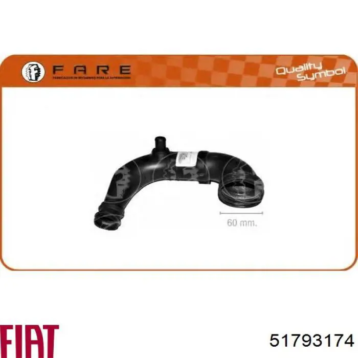 Compre 51793174 Fiat/Alfa/Lancia Cano derivado de ar do medidor de consumo do ar