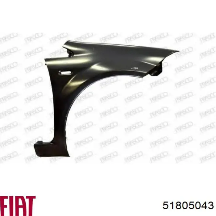 Compre 51805043 Fiat/Alfa/Lancia Pára-lama dianteiro direito