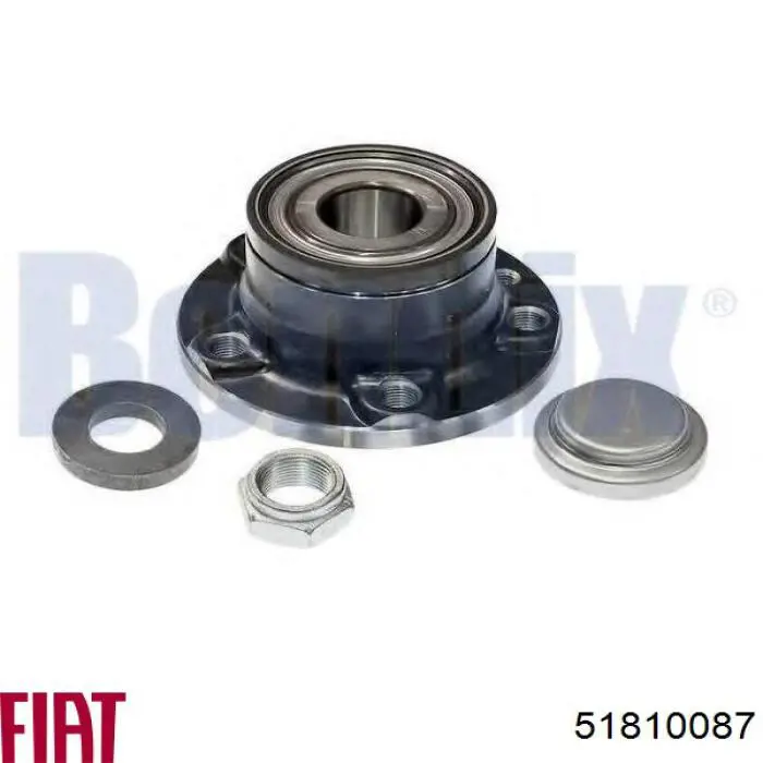 Cubo traseiro 51810087 Fiat/Alfa/Lancia