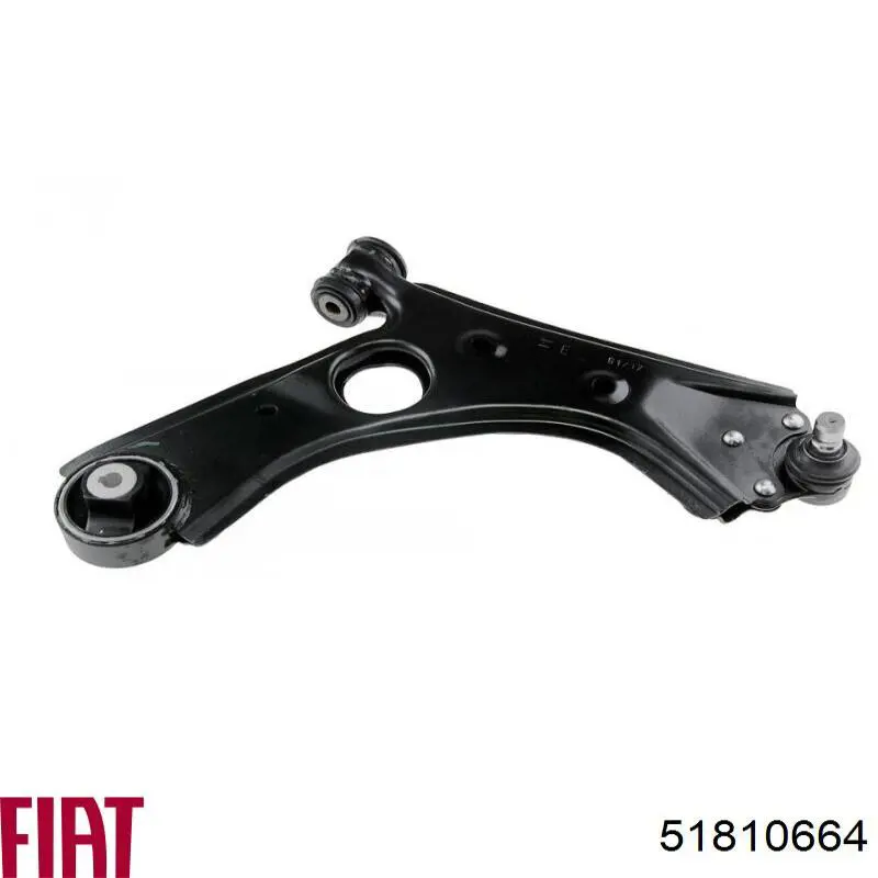 Braço oscilante inferior direito de suspensão dianteira 51810664 Fiat/Alfa/Lancia