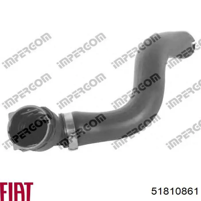 51810861 Fiat/Alfa/Lancia Mangueira (cano derivado) do radiador de esfriamento superior
