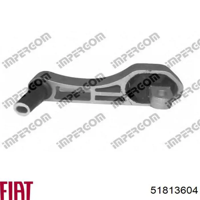 Coxim (suporte) esquerdo de motor 51813604 Fiat/Alfa/Lancia