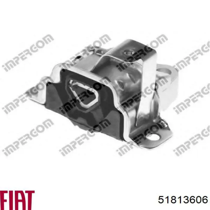 Compre 51813606 Fiat/Alfa/Lancia Coxim (suporte) esquerdo traseiro de motor
