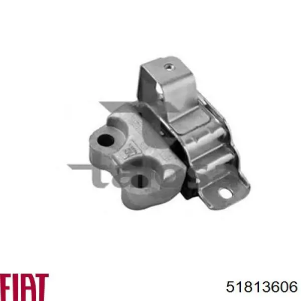 Coxim (suporte) esquerdo traseiro de motor Fiat/Alfa/Lancia 51813606