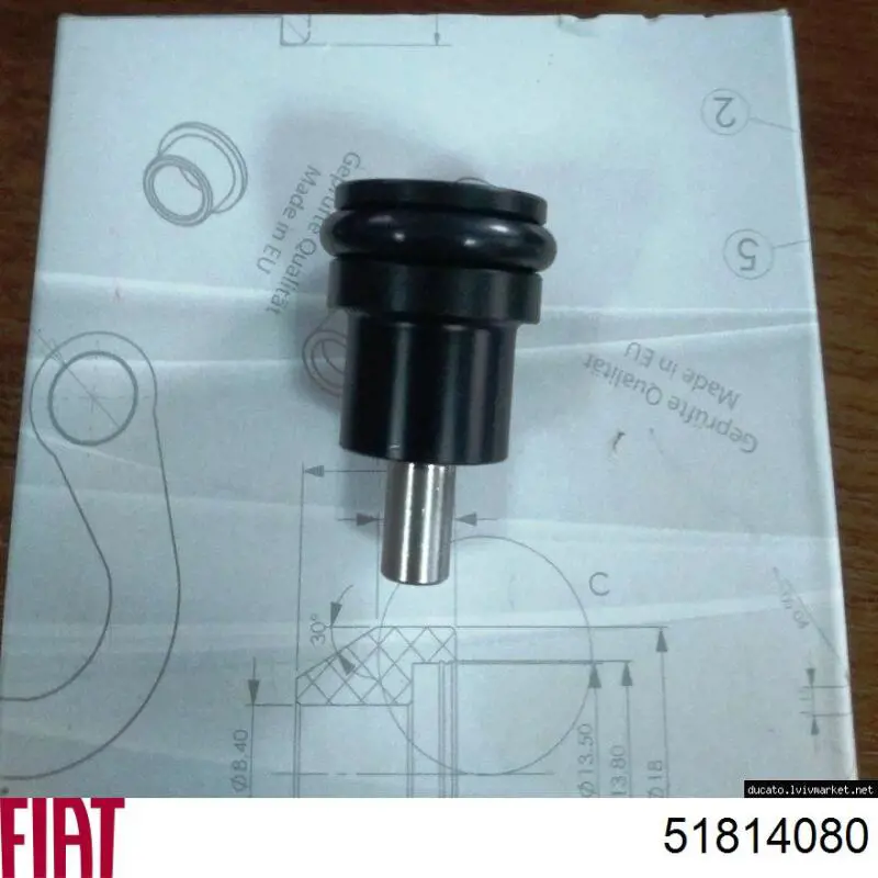 51814080 Fiat/Alfa/Lancia Rolo direito superior da porta lateral (deslizante)