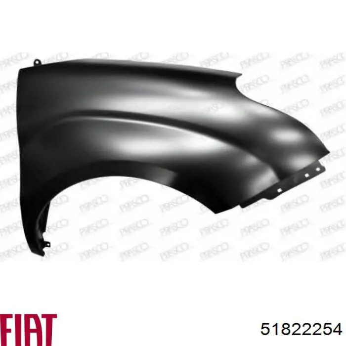 Pára-lama dianteiro direito Fiat/Alfa/Lancia 51822254 preço, a partir de 156,29 USD