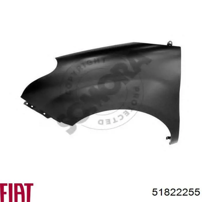 Pára-lama dianteiro esquerdo Fiat/Alfa/Lancia 51822255 preço, a partir de 107,91 USD
