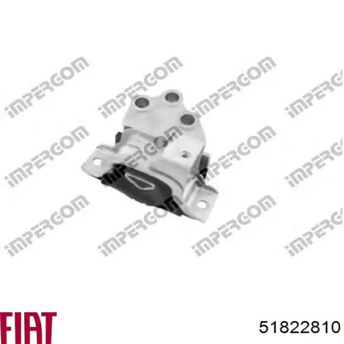 Coxim (suporte) traseiro de motor 51822810 Fiat/Alfa/Lancia