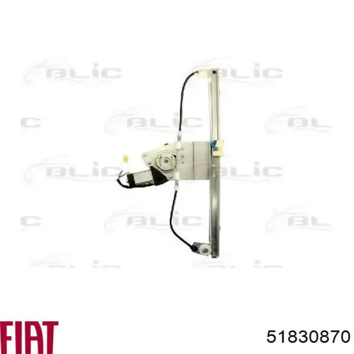 51830870 Fiat/Alfa/Lancia Mecanismo de acionamento de vidro da porta dianteira esquerda