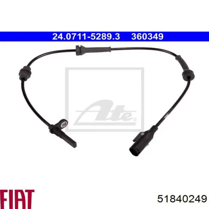 51840249 Fiat/Alfa/Lancia Sensor ABS traseiro