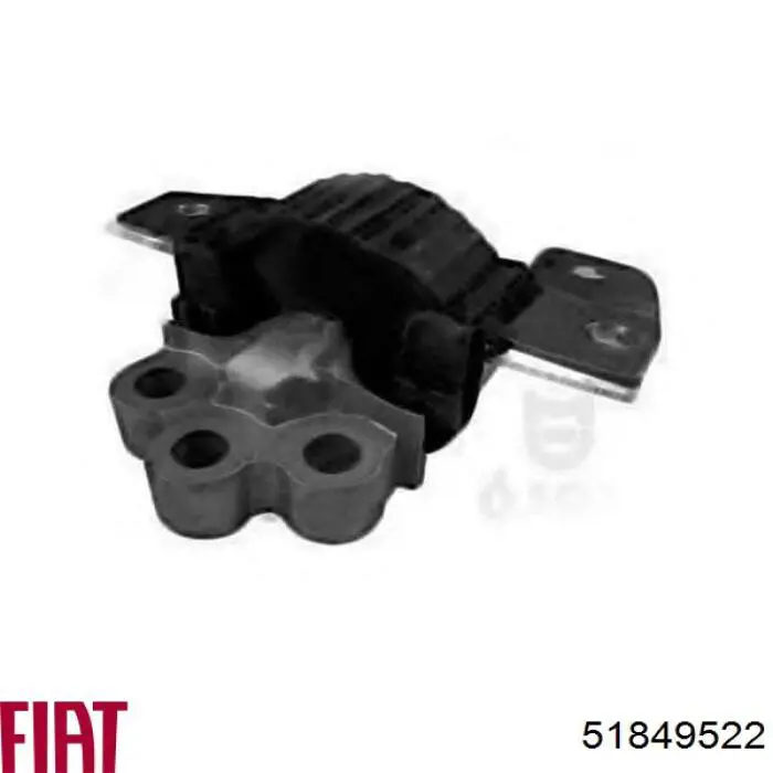 Coxim (suporte) direito dianteiro de motor 51849522 Fiat/Alfa/Lancia