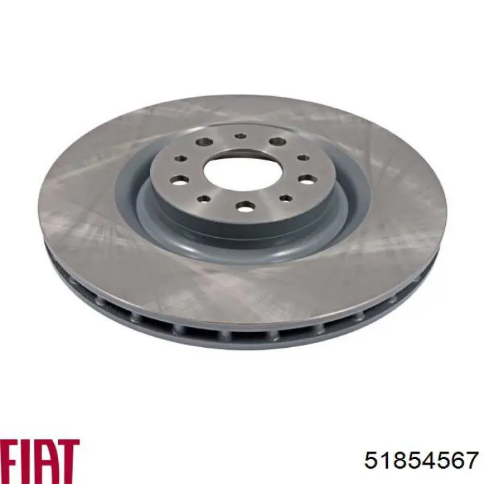 Disco do freio dianteiro 51854567 Fiat/Alfa/Lancia