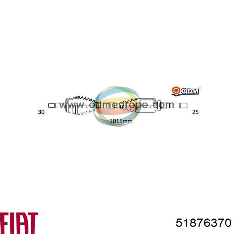 Semieixo (acionador) dianteiro esquerdo Magneti Marelli 302004190399 preço, a partir de 78,45 USD