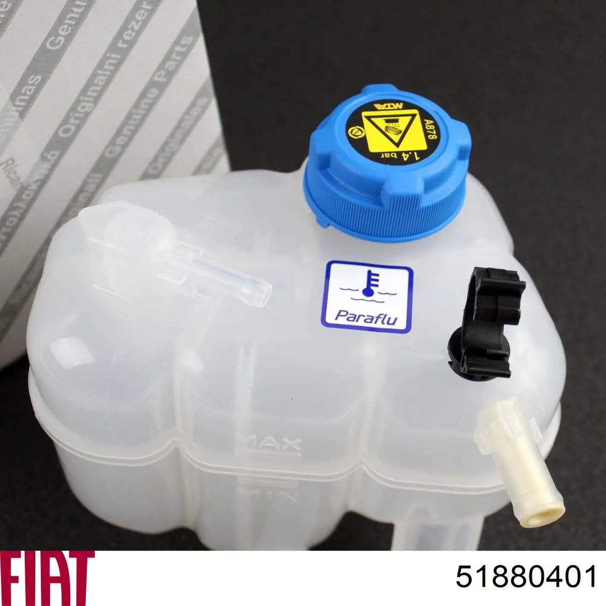 Tanque de expansão do sistema de esfriamento 51880401 Fiat/Alfa/Lancia