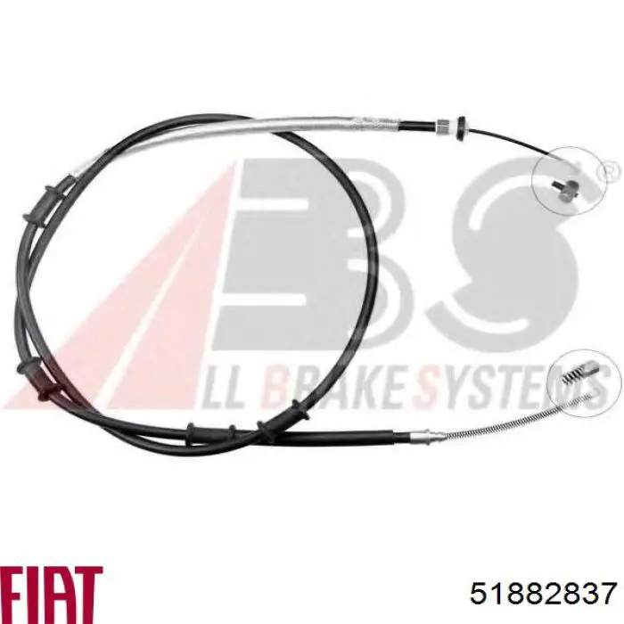 Cabo traseiro direito/esquerdo do freio de estacionamento Fiat/Alfa/Lancia 51882837 preço, a partir de 16,08 USD