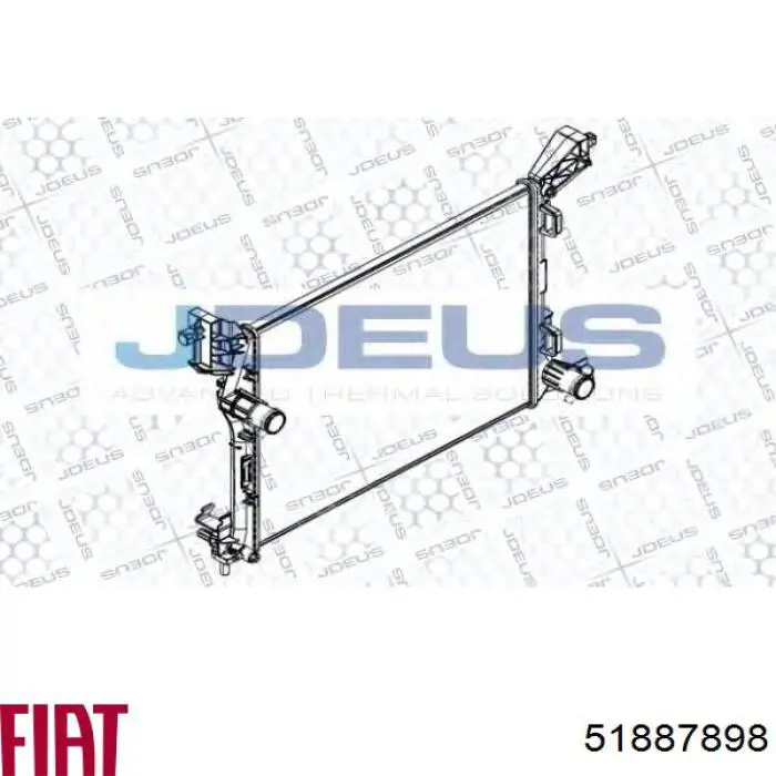 Radiador de esfriamento de motor Fiat/Alfa/Lancia 51887898 preço, a partir de 123,28 USD