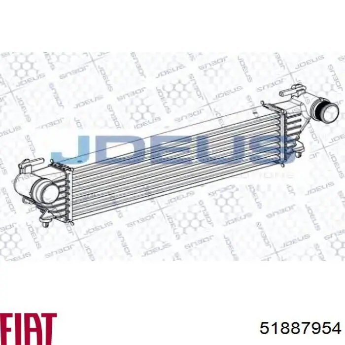 51887954 Fiat/Alfa/Lancia Radiador de intercooler
