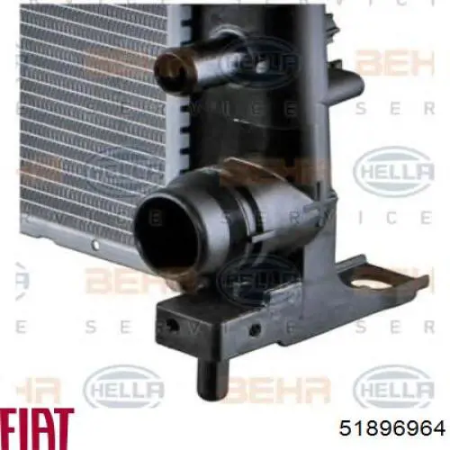 Radiador de esfriamento de motor Fiat/Alfa/Lancia 51896964 preço, a partir de 71,61 USD