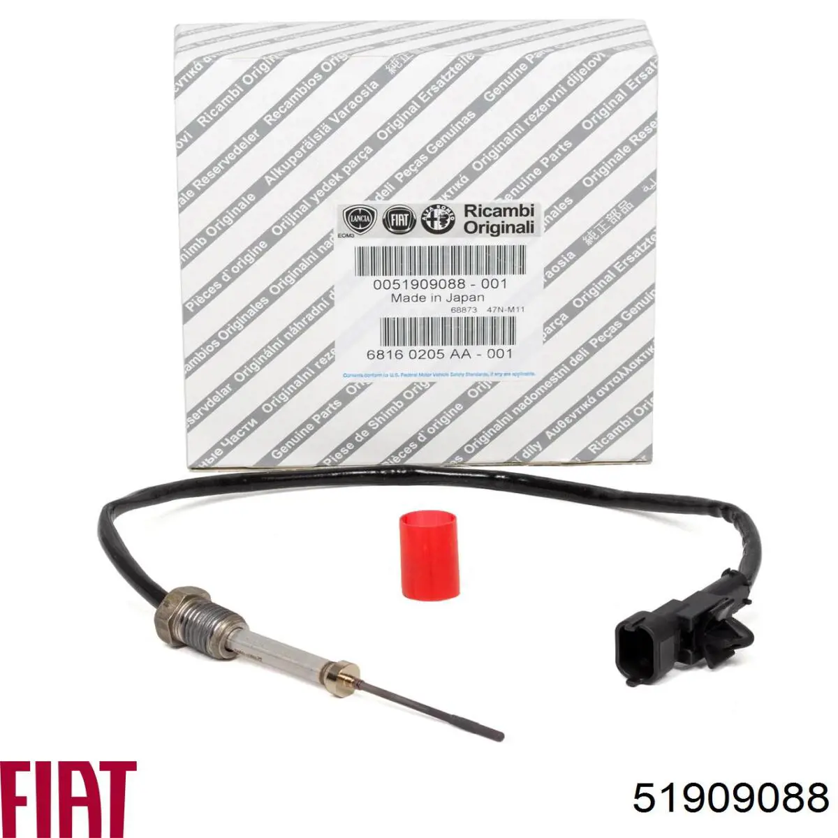 Compre 5149258AB Chrysler Sensor de temperatura dos gases de escape (GE), antes de filtro de partículas diesel