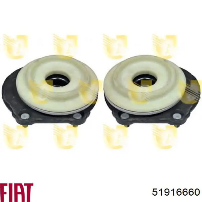 Suporte de amortecedor dianteiro esquerdo 51916660 Fiat/Alfa/Lancia
