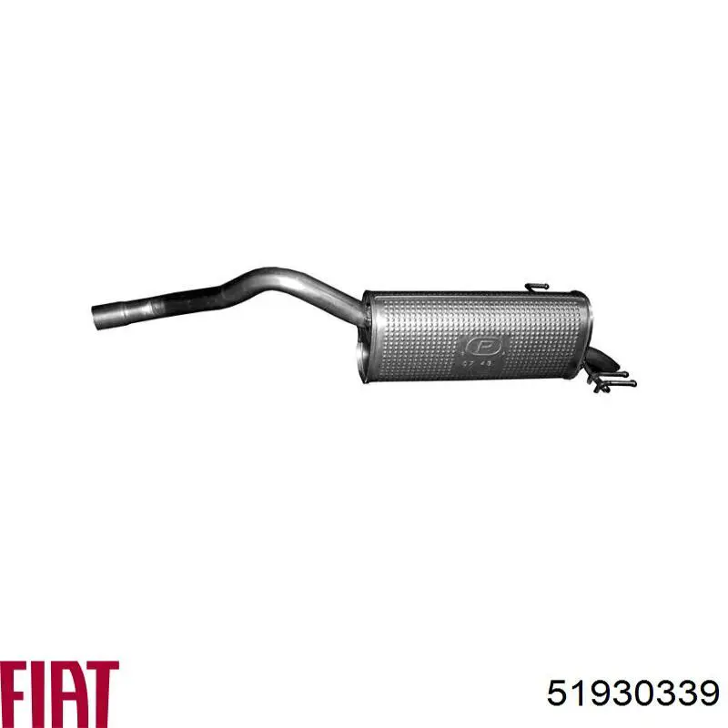 Bloco silencioso do braço oscilante inferior traseiro 51930339 Fiat/Alfa/Lancia