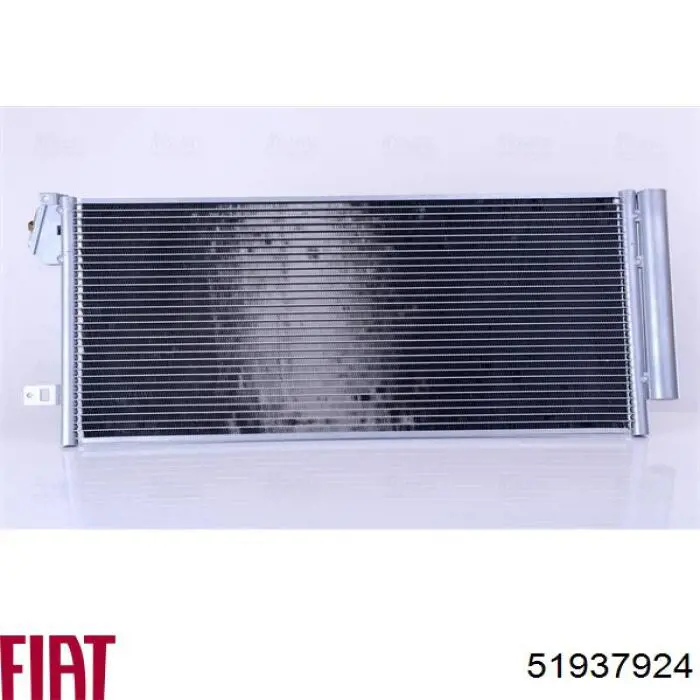 Radiador de aparelho de ar condicionado 51937924 Fiat/Alfa/Lancia