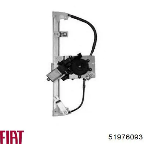 Compre 51976093 Fiat/Alfa/Lancia Mecanismo de acionamento de vidro da porta dianteira direita