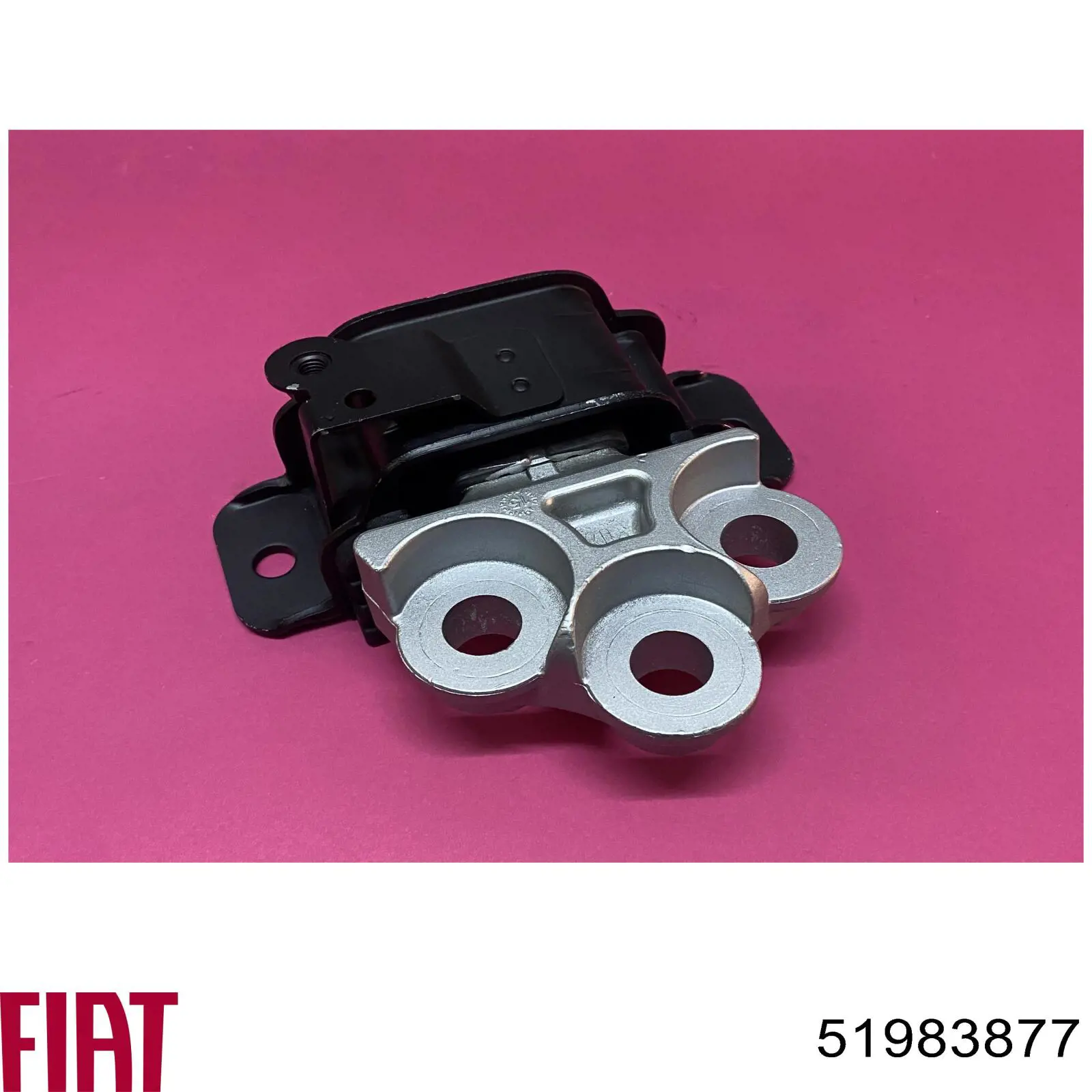 Coxim (suporte) esquerdo de motor 51983877 Fiat/Alfa/Lancia