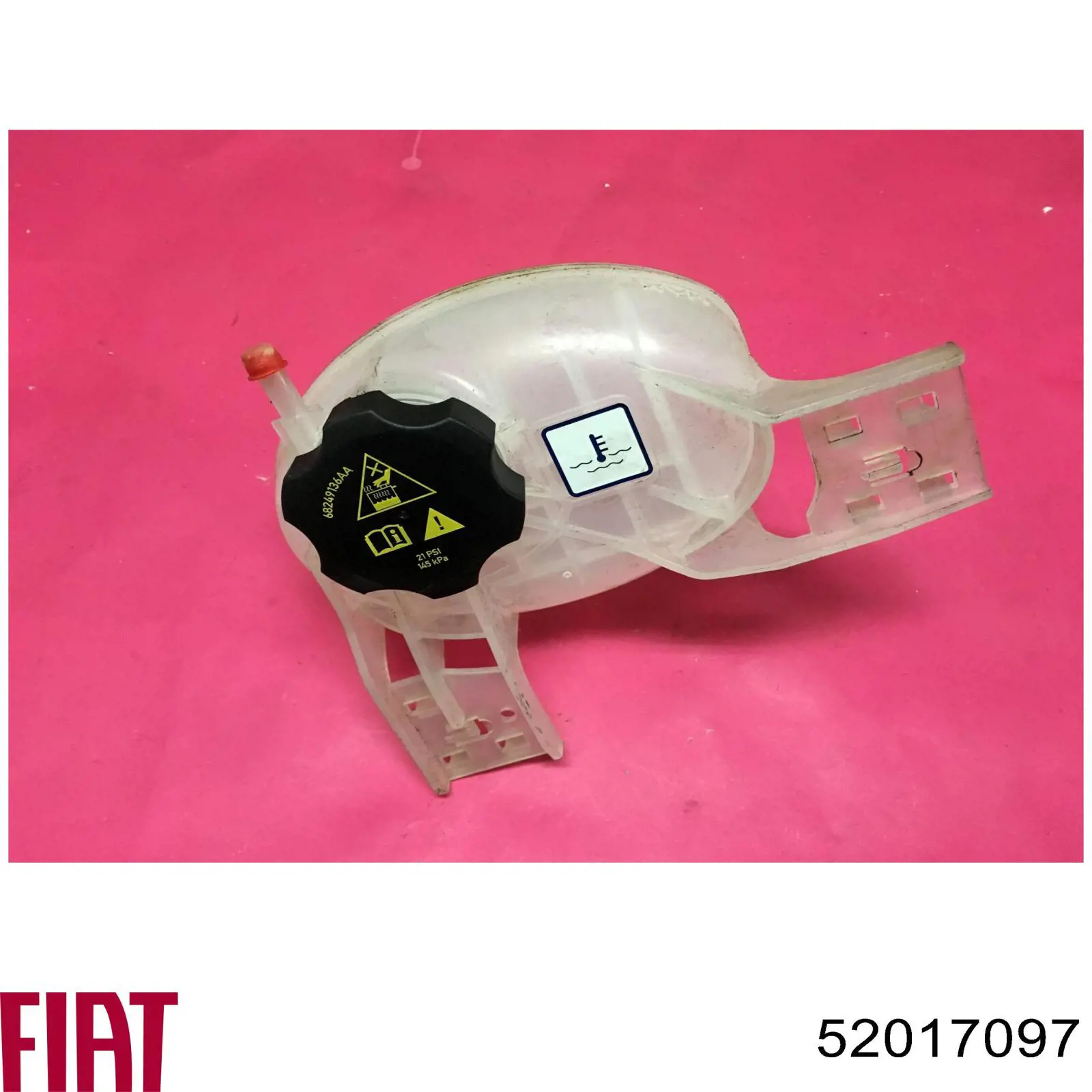 Compre 52017097 Fiat/Alfa/Lancia Tanque de expansão do sistema de esfriamento