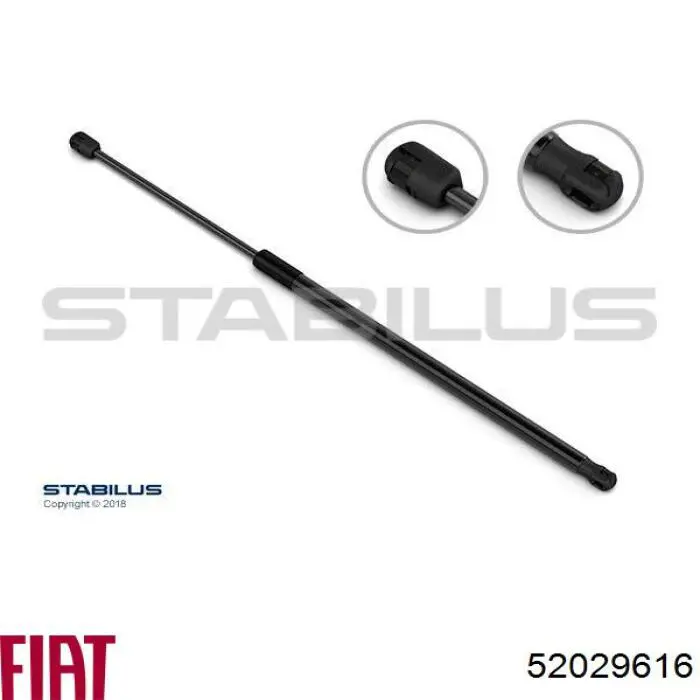 ZS02073 Japan Parts Amortecedor de tampa de porta-malas (de 3ª/5ª porta traseira)
