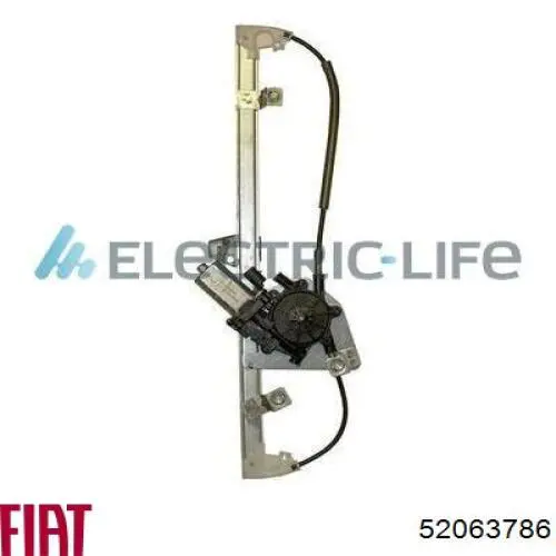 52063786 Fiat/Alfa/Lancia Mecanismo de acionamento de vidro da porta dianteira esquerda