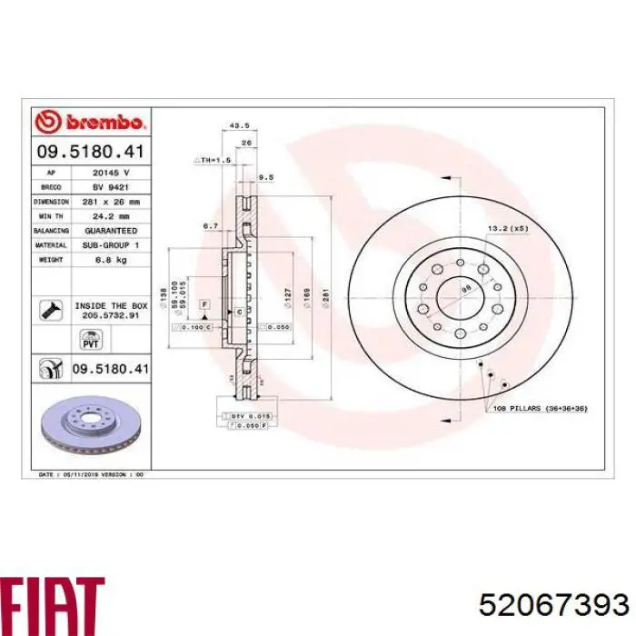 Compre 0986479G82 Bosch Disco do freio dianteiro