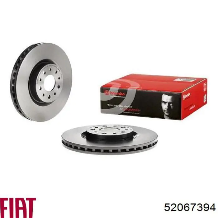 Disco do freio dianteiro 52067394 Fiat/Alfa/Lancia