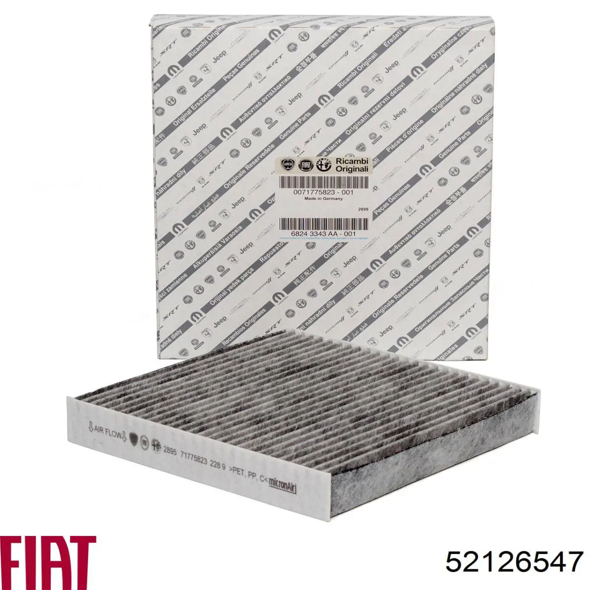 Filtro de salão 52126547 Fiat/Alfa/Lancia