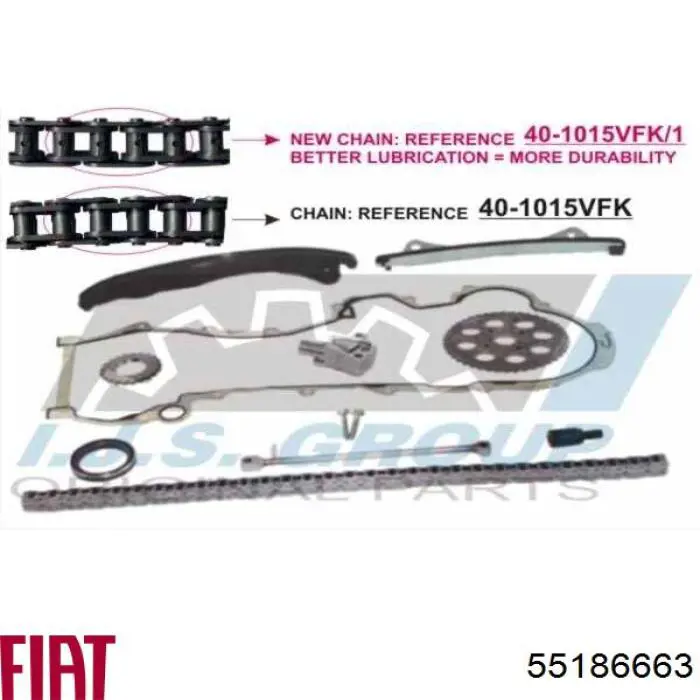 Compre 55186663 Fiat/Alfa/Lancia Vedante de tampa dianteira de motor