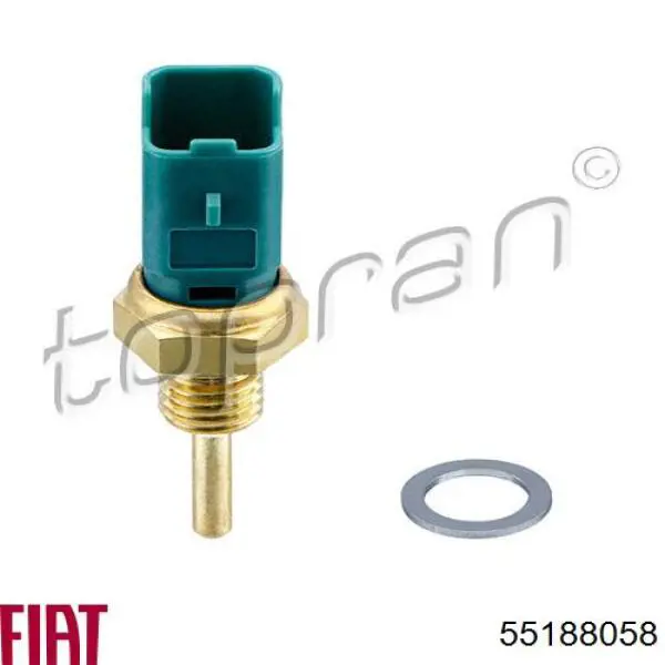 Compre 55188058 Fiat/Alfa/Lancia Sensor de temperatura do fluido de esfriamento