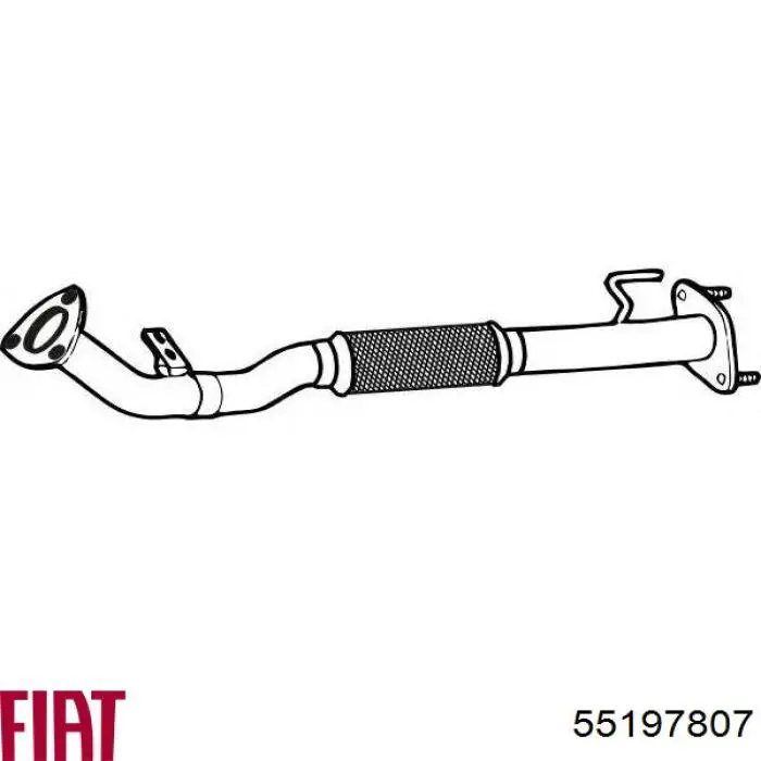 Tubo de admissão dianteiro (calças) do silenciador Fiat/Alfa/Lancia 55197807 preço, a partir de 150,29 USD
