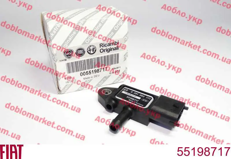 55198717 Fiat/Alfa/Lancia Sensor de pressão dos gases de escape